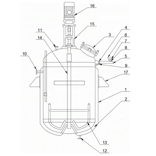 Reactor de MezclaQuímicade altapresióndeltanque de siembra